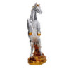 Cavallo resina argento e oro 24x30 cm - Decorazione casa