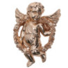 Angelo resina a muro oro cm 21x15x6 decorazione elegante casa