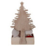Albero espositore legno naturale con 24 sfere 18x12x32 cm