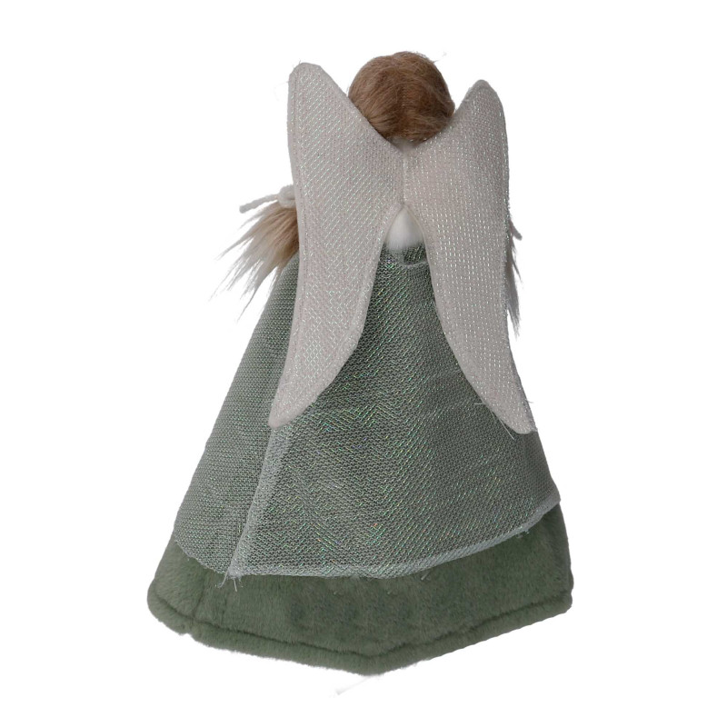 Angelo tessuto verde 23x15x39 cm decorazione casa elegante