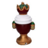Soldatino resina busto oro 14x10x25,5 cm decorazione natalizia