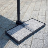 Ombrellone Roma 3x4 palo laterale antracite Made in Italy Moia