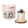 Candela cera profumata frutta 13,5x13,5x17 cm elegante e aromatica