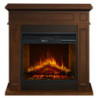Camino elettrico Jefferson in legno noce 89,5x28x90,5h elegante
