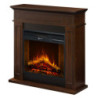 Camino elettrico Jefferson in legno noce 89,5x28x90,5h elegante
