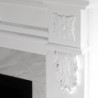 Camino elettrico Truman bianco effetto marmo 121x38x108h elegante
