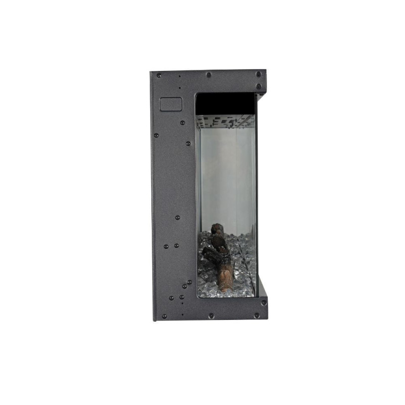 Camino elettrico da parete Boston100 a incasso 3 lati design moderno