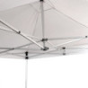Gazebo richiudibile alluminio Market Pro 3x3 bianco esagonale