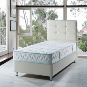 Letto singolo contenitore Nova bianco 92x206 moderno e pratico