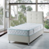 Letto singolo contenitore Nova bianco 92x206 moderno e pratico