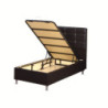 Letto singolo contenitore Nova bianco 92x206 moderno e pratico