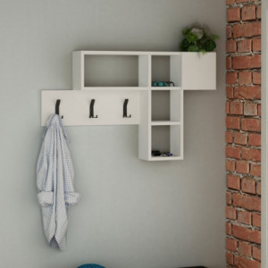 Appendiabiti da parete Game bianco moderno ingresso casa