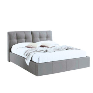 Zoom Letto matrimoniale con contenitore Melia grigio Soro 90