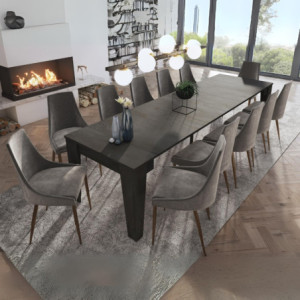 Zoom Consolle allungabile Petra con 6 allunghe colore ossido