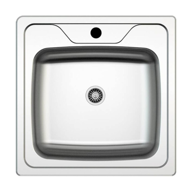 Cucinino 80 cm bianco larice con lavello e piano cottura gas