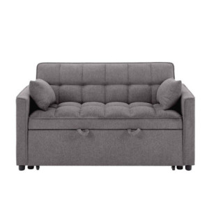 Zoom Divano letto Eiri 2 posti in tessuto ZE119-15 grigio