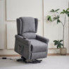 Poltrona alzapersona Tasmania recliner elettrico massaggio grigio