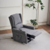 Poltrona alzapersona Tasmania recliner elettrico massaggio grigio