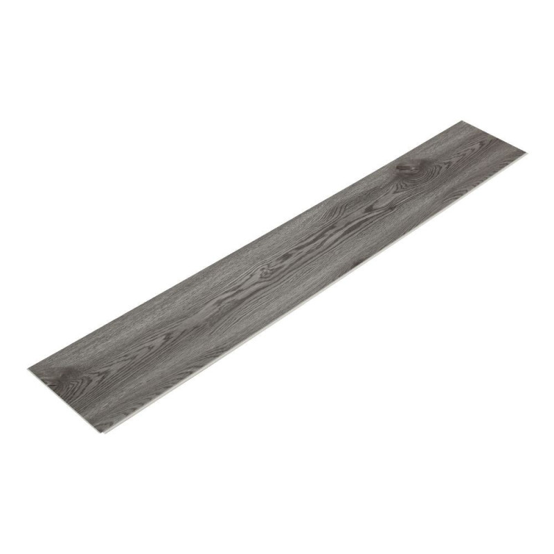 Set 12 pianelle pavimento SPC effetto legno grigio 1220x181 mm