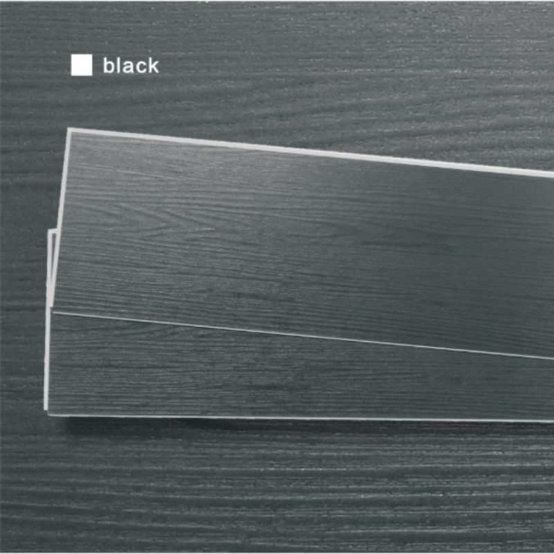 Set 12 pianelle pavimento SPC nero 1220x181 mm moderno e resistente