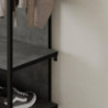 Mobile ingresso Archy con 4 ganci e scarpiera retro grey