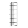 Libreria Archy 5 ripiani bianca moderna e compatta