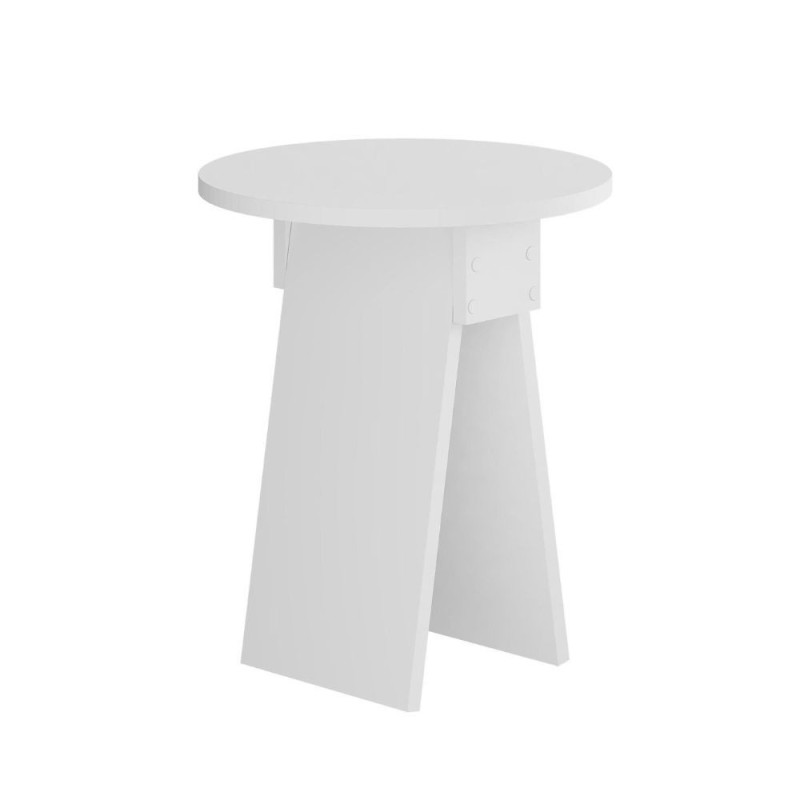Tavolino da salotto Chen bianco 50x42x23,4 cm moderno