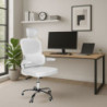 Sedia da ufficio ergonomica Vibes bianca base cromata