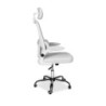 Sedia da ufficio ergonomica Vibes bianca base cromata