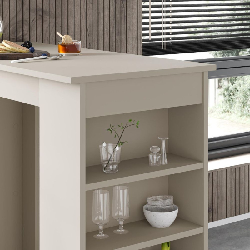 Penisola da cucina Swallow tavolo alto cashmere design moderno