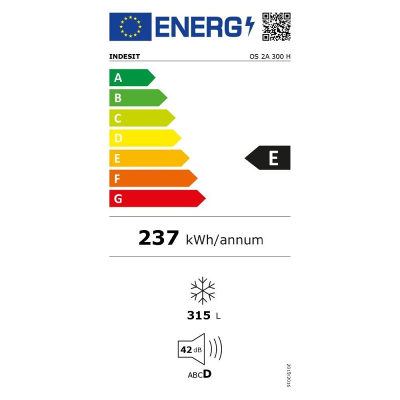 Congelatore a pozzetto Indesit OS2A300H 300 lt bianco classe E