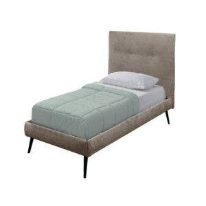 Zoom Letto singolo Stiletto con rete fissa in tessuto Enjoy 03 tortora