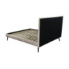Letto singolo Stiletto rete fissa tessuto tortora