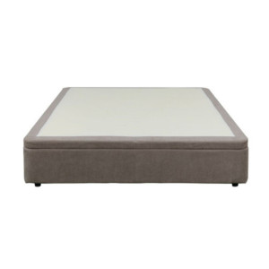 Zoom Letto matrimoniale Sommier 160x190 con contenitore in tessuto Enjoy 03 taupe