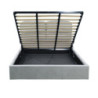 Letto Matrimoniale Sofaback Contenitore Tessuto Light Grey