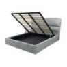 Letto Matrimoniale Sofaback Contenitore Tessuto Light Grey