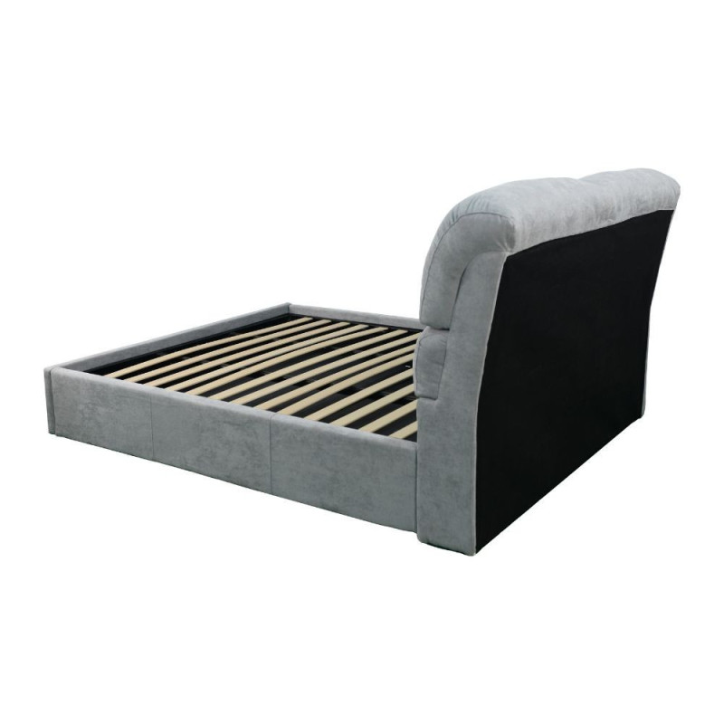 Letto Matrimoniale Sofaback Contenitore Tessuto Light Grey