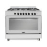 Cucina a gas Stromboli 90x60 cm forno e grill elettrici inox