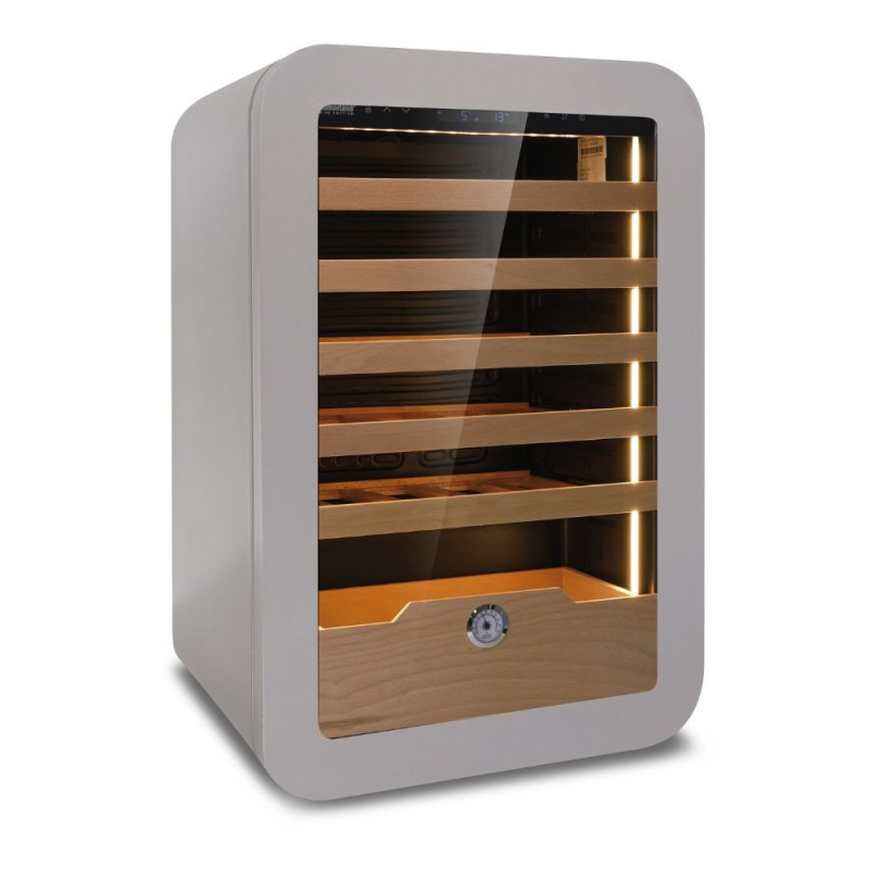 Cantinetta Vinarius 40 ventilata 5 mensole legno grigio classe G