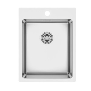 Lavello da incasso SA349 una vasca 39x50,5 cm inox