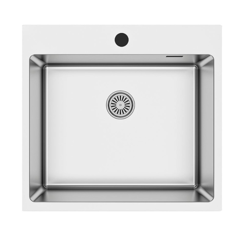 Lavello da incasso SA383 una vasca 55x50,5 cm inox
