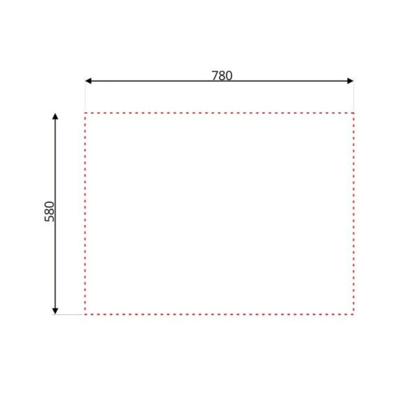 Lavello da appoggio SA30 una vasca con gocciolatoio inox 80x60