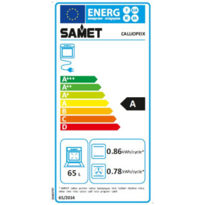 Zoom Forno elettrico multifunzione Samet Calliope da incasso 8 funzioni 3 manopole inox classe A