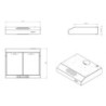 Gruppo cappa Samet sottopensile Tornado 60 inox classe D