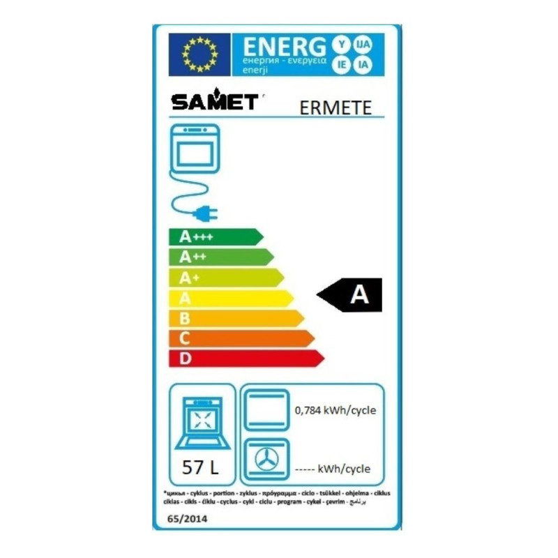Samet Ermete Maxi cucina a gas inox con forno e grill A