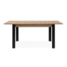 Tavolo allungabile Tolosa rovere e gambe nere 150x75x80 cm