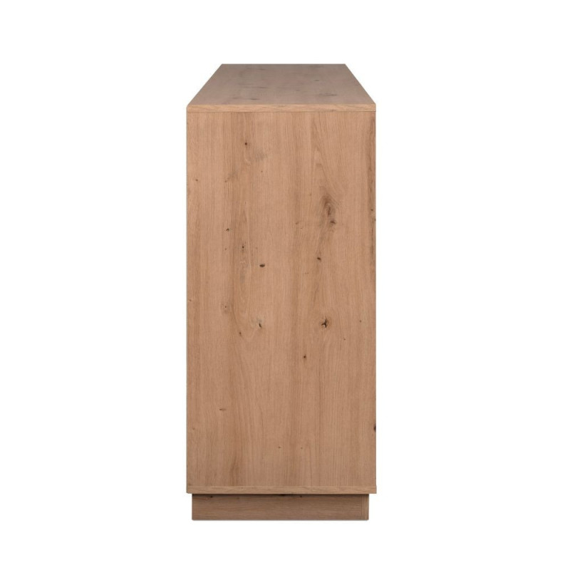 Credenza Phoenix 3 Ante 3 Cassetti Rovere e Bianco - Design Moderno