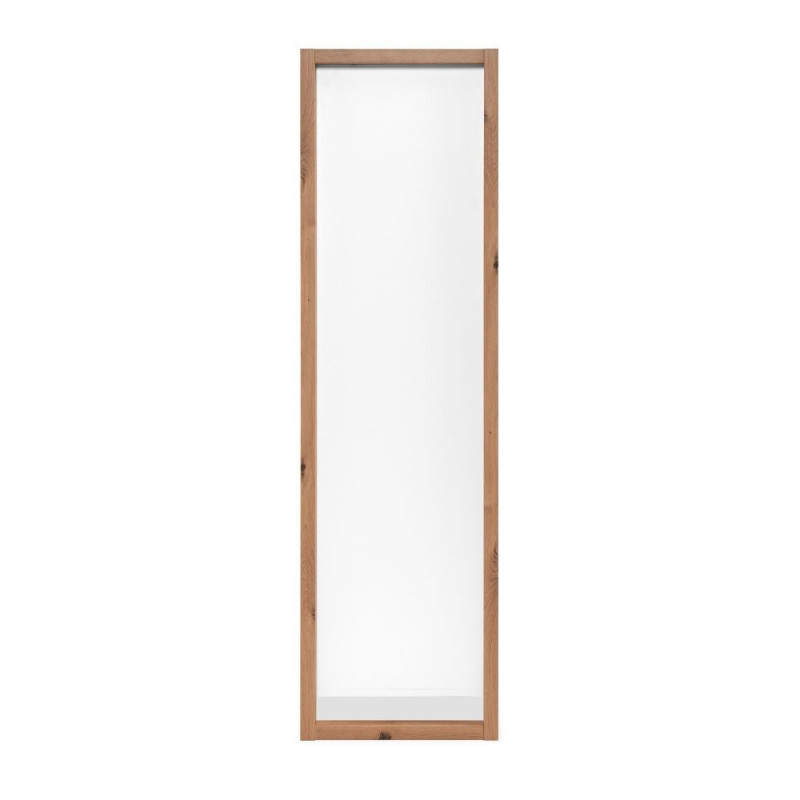 Credenza alta New Denver51 bianco e rovere moderna e capiente