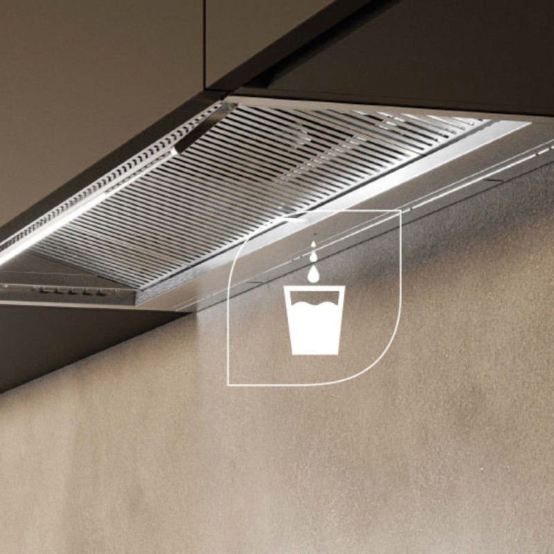 Cappa incasso per piano a induzione In-Nova Zero Drip Lite90A Faber inox classe B