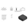 Soffietto per cappa con innesto duct e flangia 220x90 mm